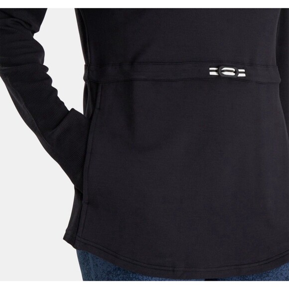 FJ FOOT JOY Black Long Sleeve Funnel Collar Pullover Golf Outdoor Logo Women's S - Picture 8 of 8